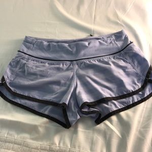 Lulu lemon striped blue shorts